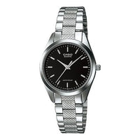 CASIO Stainless Steel Strap Black Analog LTP-1274D-1AQ