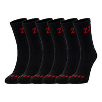 Unisex U Air Jordan Essential Crew 6pr Sports Stockings 6 Packs Black DH4287-011