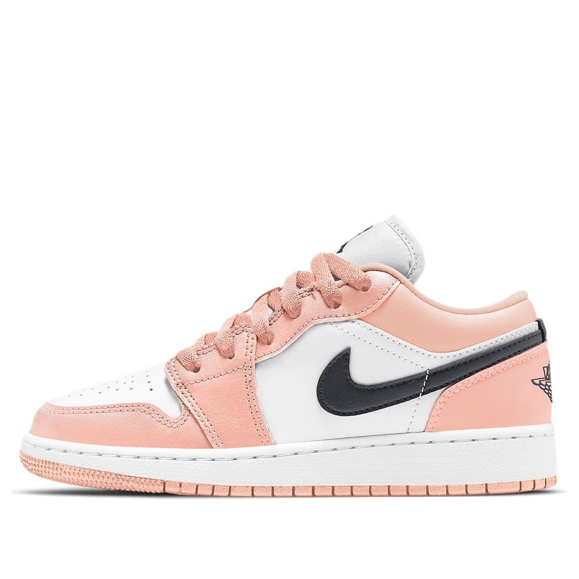 (GS) Air Jordan 1 Low 'Light Arctic Pink White' 553560-800