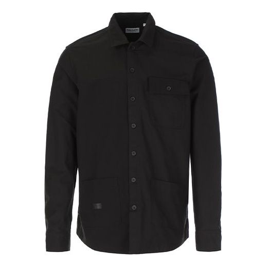 Men's Timberland Multiple Pockets Forked Shirt Jacket Black A2BD7001