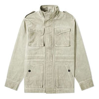 Men's A-COLD-WALL* FW20 Solid Color Stand Collar Multiple Pockets Jacket light grey ACWMO027-STN