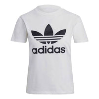 (WMNS) adidas originals Trefoil Tee Logo Printing Sports Round Neck Short Sleeve White T-Shirt GN2899