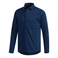 adidas Icon Solid Color Athleisure Casual Sports Long Sleeves Shirt Navy Blue DH6105