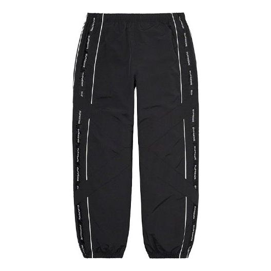 Supreme Cross Paneled Track Pants 'Black White' SUP-SS21-588