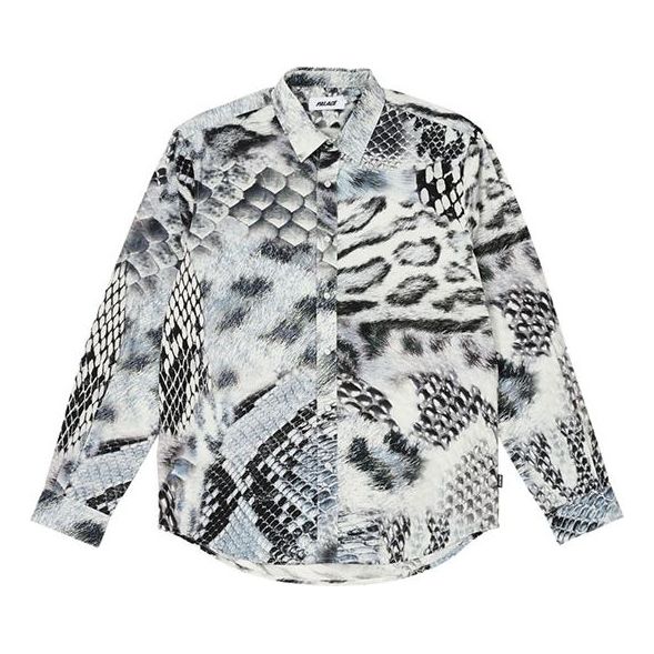 Palace Animal Print Shirt 'Grey' P25SHT009
