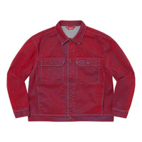 Supreme Flocked Denim Trucker Jacket 'Purple' SUP-SS23-089