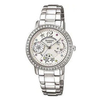 CASIO SHEEN Waterproof Stainless Steel Strap White Analog SHN-3019D-7A