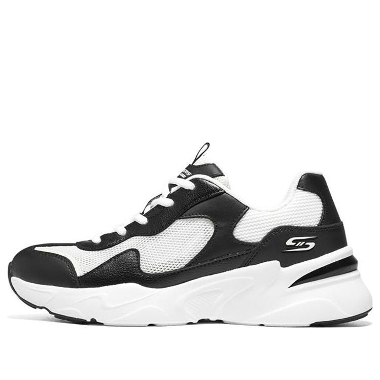 (WMNS) Skechers Bobs Bamina 'White Black' 117358-BKW
