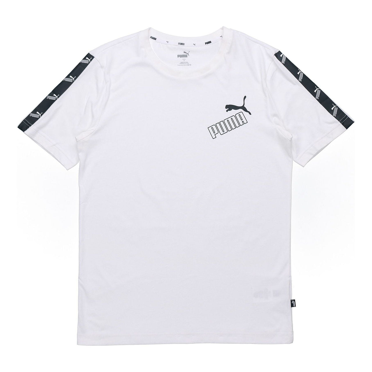 PUMA Amplified Printing Round Neck Short Sleeve White 586349-02