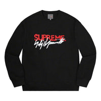 Supreme x Yohji Yamamoto Signature Crewneck 'Black White Red' SUP-FW20-095