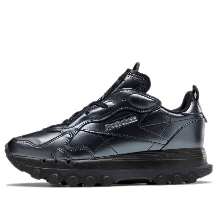 (WMNS) Reebok Cardi B x Classic Leather 'Black Dark Silver' GW2631