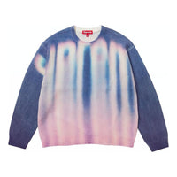 Supreme Blurred Logo Sweater 'Blue White Pink' SUP-FW23-007