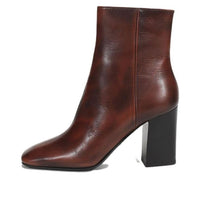 (WMNS) PRADA Leather Square Toe Ankle Pumps 'Brown' 1T722L_P70_F0005_F_B085