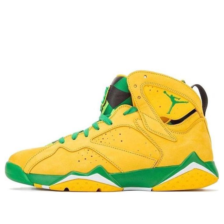 Air Jordan 7 Oregon Ducks PE 'Yellow Green' AT3375-300