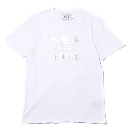 adidas Originals Trefoil Tee 'White Silver' GH7778