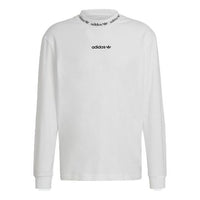 adidas originals Solid Color Collar Long Sleeves White HM2661