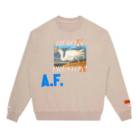 HERON PRESTON Heron Af Crew Sweatshirt 'Taupe' HMBA014R21JER0036145