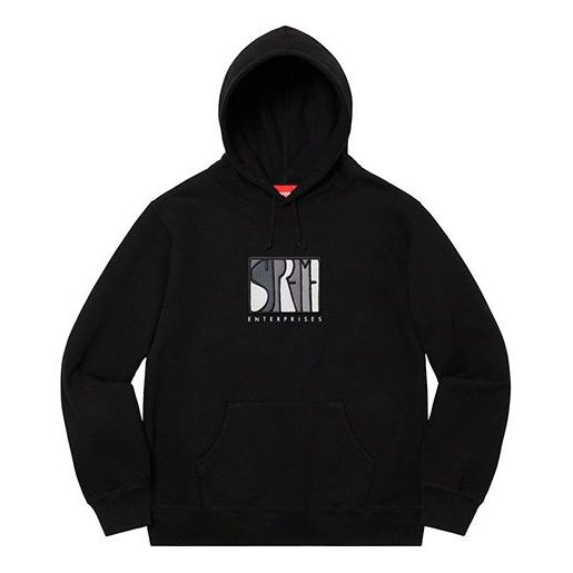 Supreme Enterprises Hooded Sweatshirt 'Black White' SUP-FW20-167