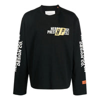 HERON PRESTON FW22 Real Estate LS T-shirt 'Black White' HMAB028F22JER0021001