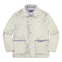 Supreme 2-Tone Faux Fur Shop Coat 'White Purple' SUP-FW21-165