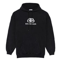 (WMNS) Balenciaga Loose hooded Long Sleeves Hoodie Black 570792TEV191000