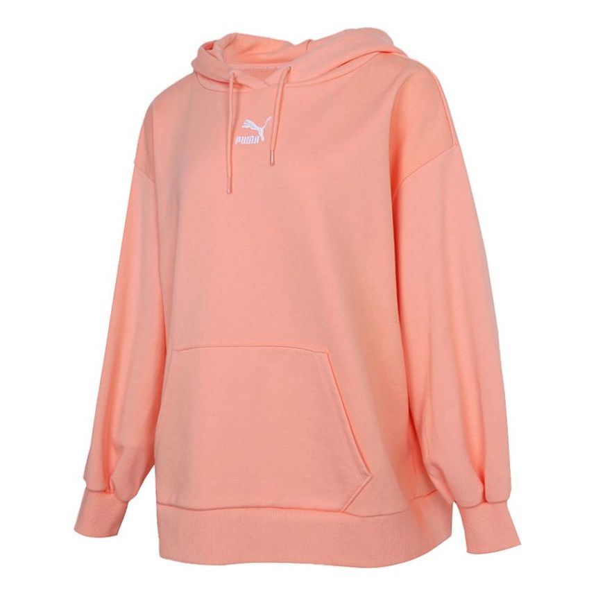 (WMNS) PUMA Classics Oversized Hoodie 'Pink White' 532283-26