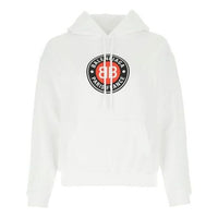 (WMNS) Balenciaga Casual Cotton hooded Long Sleeves Hoodie White 612959TJVD79000
