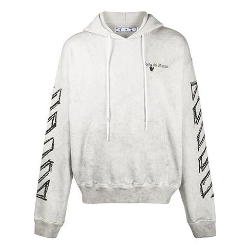 Men's Off-White Pattern Printing White OMBB037G20FLE0040110