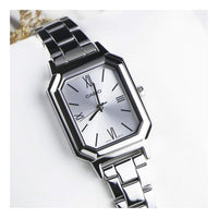 CASIO Stainless Steel Strap Quartz Waterproof White Analog LTP-E168D-7B