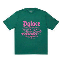 PALACE Classic Alphabet Printing Short Sleeve Unisex Green P20TS224