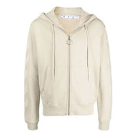 Off-White FW21 Logo Arrow Zipper Ordinary Version Beige OMBE001F21FLE0031717
