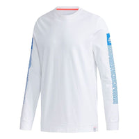 adidas x Takahashi Riko Crossover Ls Tee M Hiroko Geometry Printing Loose Sports Long Sleeves White GD4977