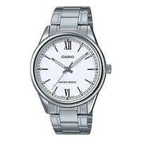 CASIO Quartz Waterproof Mens SilverWhite Analog MTP-V005D-7B2