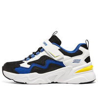 (GS) Skechers Comfortable Sport Sneakers 'Black White Blue' 405251L-WBKB