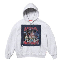 Supreme Muta Zip Up Hooded Sweatshirt 'Grey Black' SUP-FW23-251