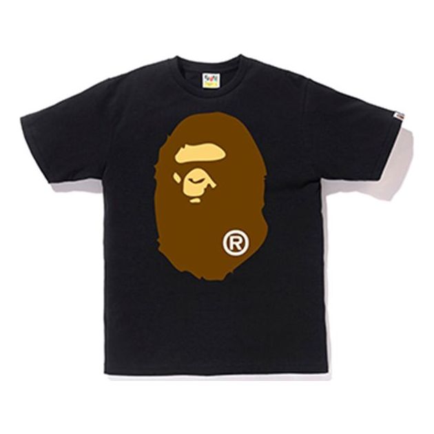 A Bathing Ape Head T-Shirt 'Black Brown' 1F30-110-004