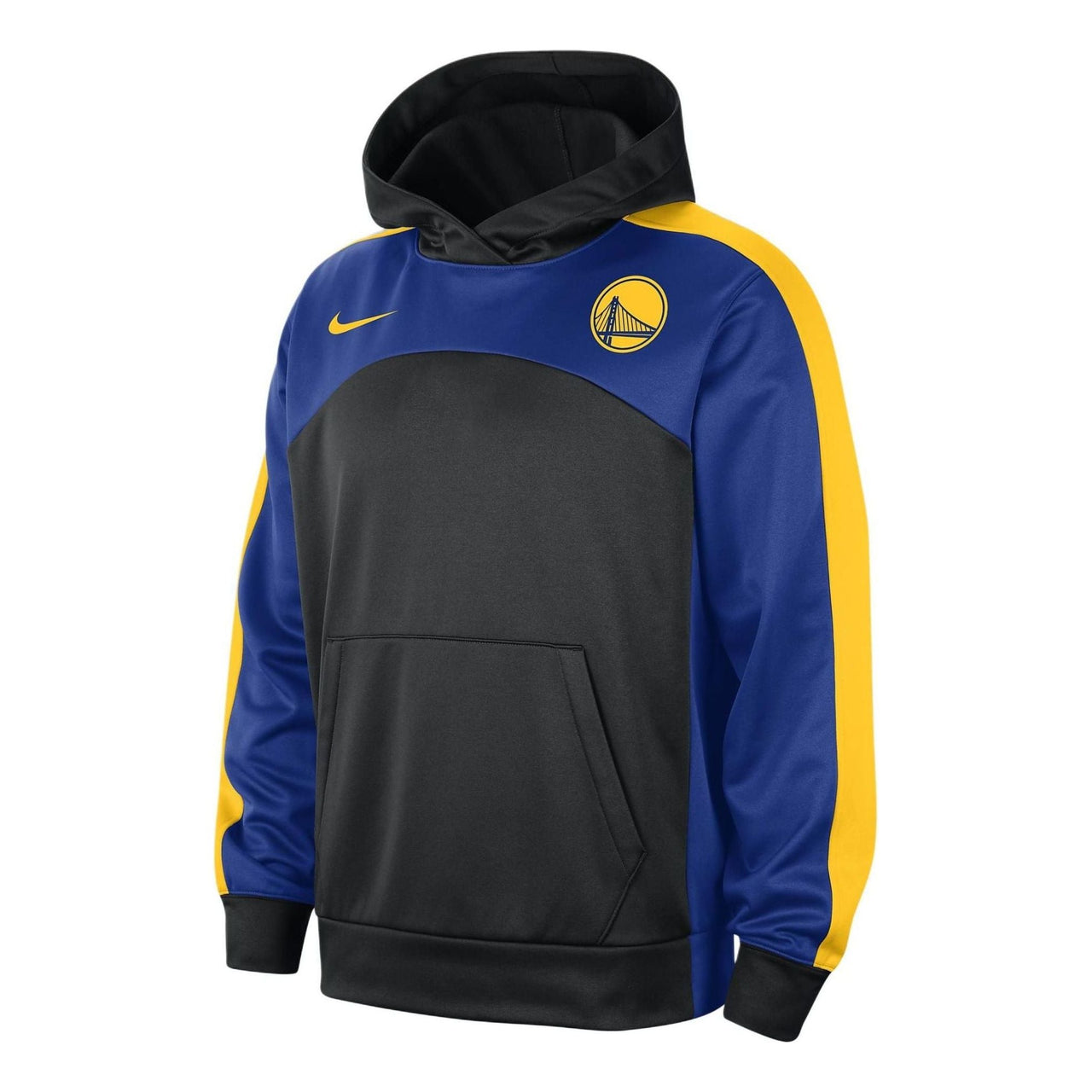 Nike Therma-FIT NBA Golden State Warriors Starting 5 Graphic Hoodie 'Black Blue Yellow' FD8735-010