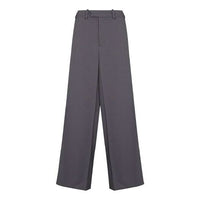 Men's Off-White FW21 Solid Color Straight Suit Casual Long Pants/Trousers Loose Fit Gray OMCA201F21FAB0020900