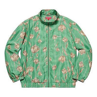 Supreme Floral Silk Track Jacket 'Green Tan' SUP-SS19-10345
