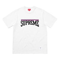 Supreme SS18 Arch SS Top White logo Short Sleeve Unisex SS18-0206