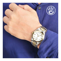 Men's CASIO STANDARD Series Retro Watch Gold Color White MTP-1253SG-7A Mens Gold Analog MTP-1253SG-7A2021
