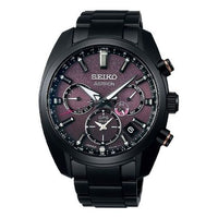 SEIKO ASTRON Astron GPS Solar Dual-Time 42.7mm Limited edition Black/Purple SSH083J1