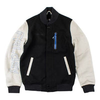 Nike x Soulland Destroyer Jacket Crossover Casual Sports Alphabet Pattern Zipper Black AA8722-011