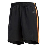 adidas RESPONSE SHORT Running Sports Shorts Black Orange CF9870