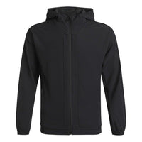 adidas Softsh Jacket Athleisure Casual Sports Woven hooded Fleece Lined Black GN7354