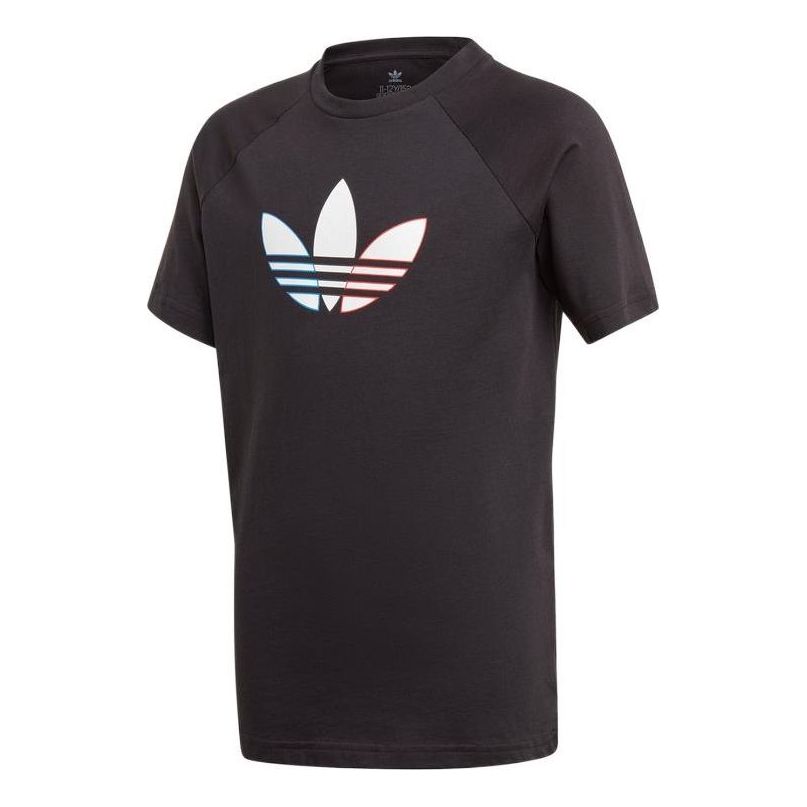 (GS) adidas adicolor Graphic T-Shirt 'Black White' GN7434