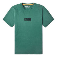 Men's Timberland Casual Round Neck Printing Short Sleeve Dark Green A2B51Y18