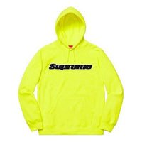 Supreme Chenille Hooded Sweatshirt 'Yellow Black' SUP-SS19-027