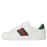(WMNS) Gucci Ace Leather Sneakers 'White Green Red' 757943-AACAG-9055