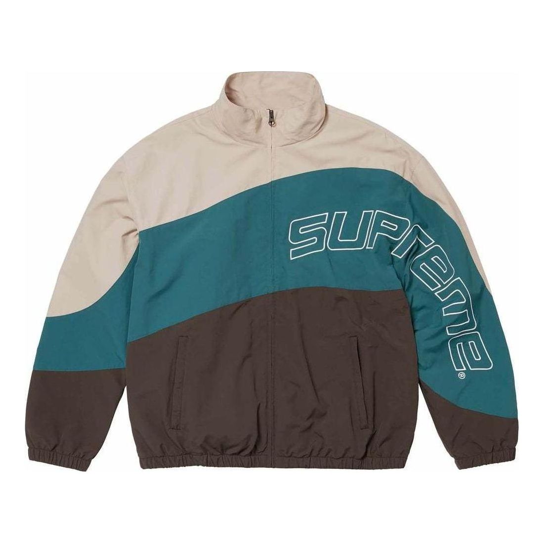 Supreme Curve Track Jacket 'Tan Black Blue' SUP-SS24-0147